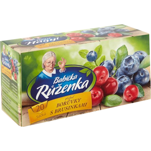 Čaj Babička-Ruženka čučoriedka/brusnica 40g. / 1bal