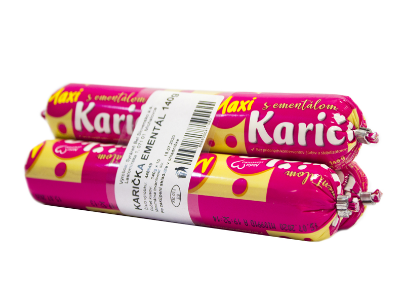 Karička Maxi s Ementálom črievko 3x140 g. / 1bal