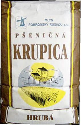 Pšeničná krupica hrubá 1kg, Pohronský Ruskov. / 1ks