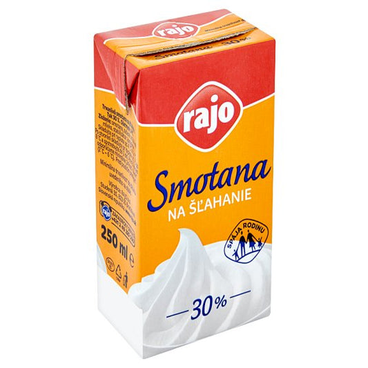 Rajo smotana na šľahanie 30%, 250 ml. / 1ks